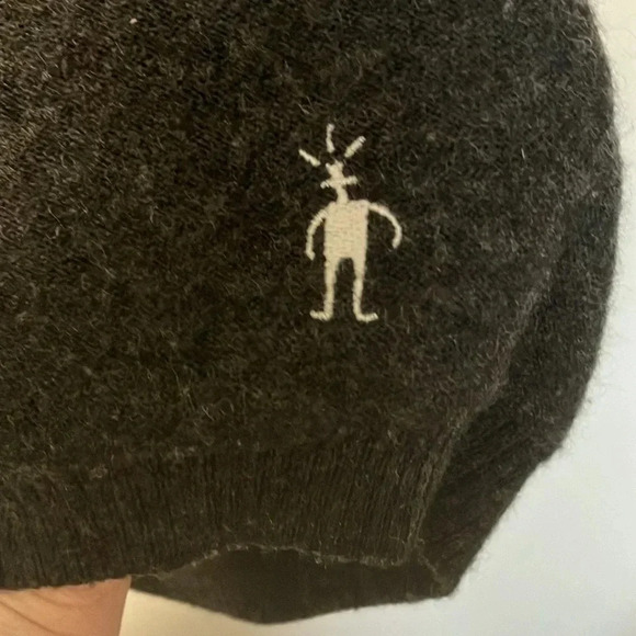 Smartwool quarter zip grey merino wool  sweater - Picture 4 of 5